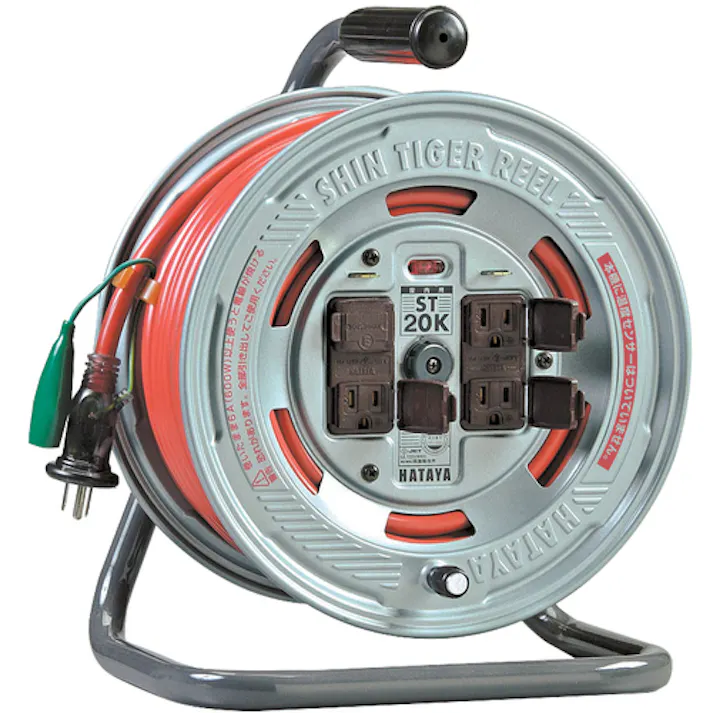 【CAINZ-DASH】ハタヤリミテッド シンタイガーリール 単相100Vアース付 20m ST-20K【別送品】