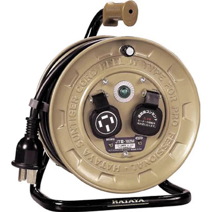 ハタヤリミテッド コードリール 三相200Vアース付 20A 10m JT3-203M