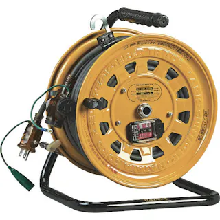 【CAINZ-DASH】ハタヤリミテッド 逆配電型ブレーカーコードリール サンタイガーテモートリール 単相100Vアース付30+3m GB-130K【別送品】