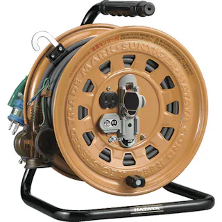 【CAINZ-DASH】ハタヤリミテッド 逆配電型コードリール マルチテモートリール単相100Vアース付27+6m TGM-130K【別送品】