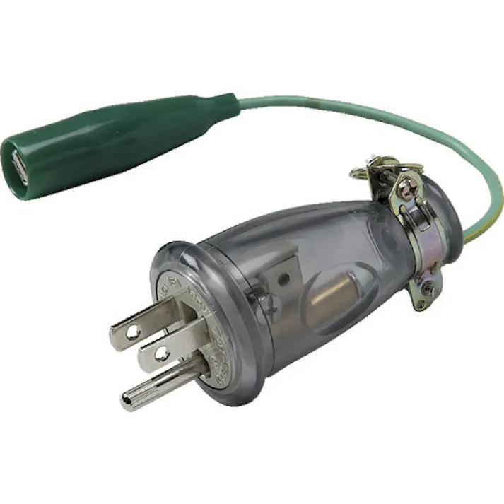 【CAINZ-DASH】ハタヤリミテッド 2P・2P接地付兼用 取替用スケルトンとび出しプラグ P2-3SE【別送品】