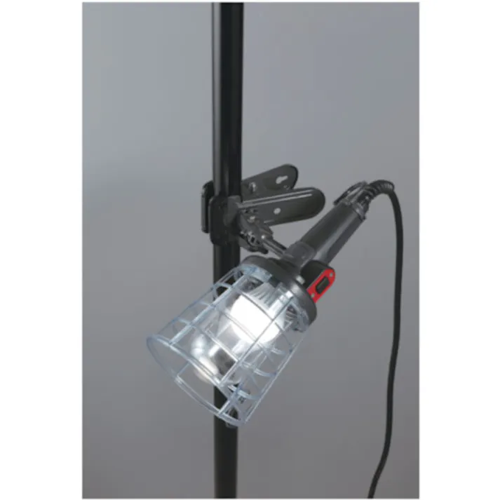 【CAINZ-DASH】ハタヤリミテッド 防雨型LEDケイ・ハンドランプ 7W電球形LEDランプクリップ付 5m LEW-5C【別送品】