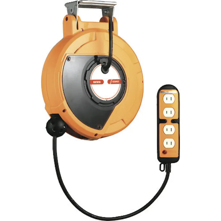 【CAINZ-DASH】ハタヤリミテッド コードマック2 単相100V 10m 四ツ口コンセント CDS2-101Q【別送品】