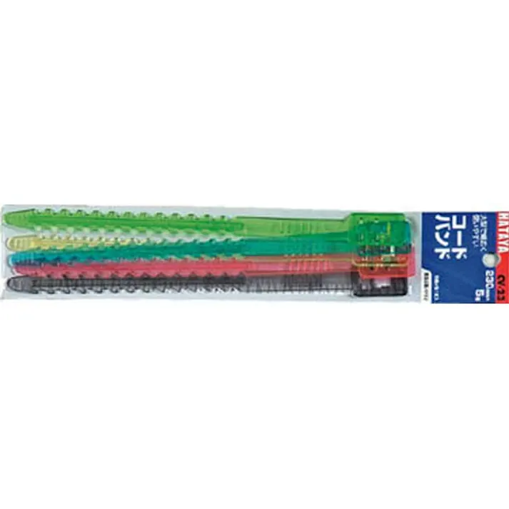 ハタヤリミテッド ベルトクリップ 340mm 赤、黄、緑、青、黒×各1本 CV-34