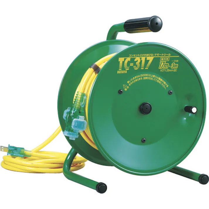 【CAINZ-DASH】ハタヤリミテッド 逆配電型コードリール シンディテモートリール 単相100V 17+3m TC-317【別送品】