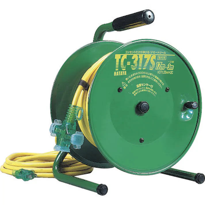 【CAINZ-DASH】ハタヤリミテッド 逆配電型コードリール シンディテモートリール 単相100V 17+3m TC-317S【別送品】