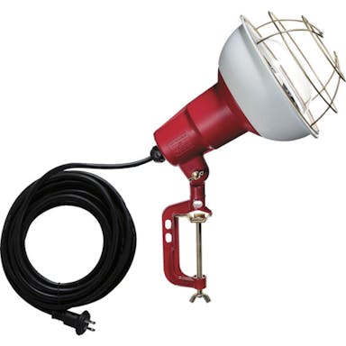【CAINZ-DASH】ハタヤリミテッド 防雨型作業灯　リフレクターランプ３００Ｗ　１００Ｖ電線５ｍ　バイス付 RC-305【別送品】