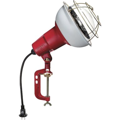 【CAINZ-DASH】ハタヤリミテッド 防雨型作業灯　リフレクターランプ５００Ｗ　１００Ｖ電線０．３ｍ　バイス付 RC-500【別送品】