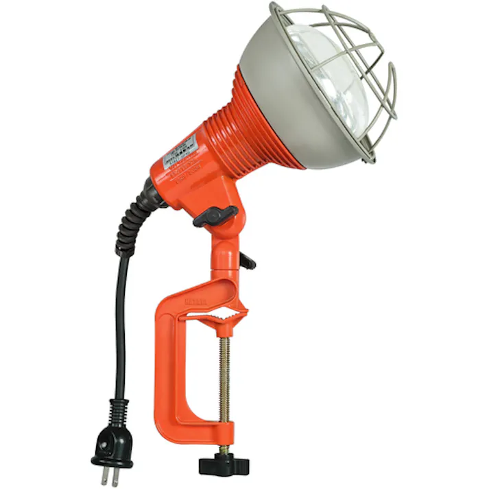 【CAINZ-DASH】ハタヤリミテッド 防雨型作業灯 リフレクターランプ200W 100V電線0.3m バイス付 RG-200【別送品】