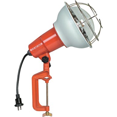 【CAINZ-DASH】ハタヤリミテッド 防雨型作業灯　リフレクターランプ５００Ｗ　１００Ｖ電線０．３ｍ　バイス付 RE-500【別送品】