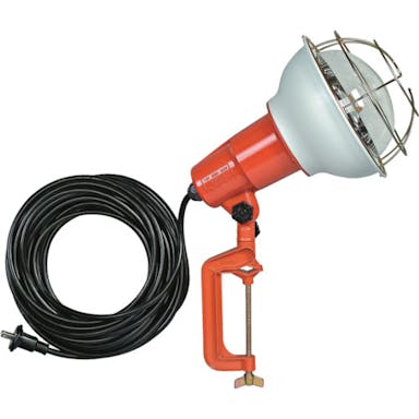 【CAINZ-DASH】ハタヤリミテッド 防雨型作業灯　リフレクターランプ５００Ｗ　１００Ｖ電線１０ｍ　バイス付 RE-510【別送品】