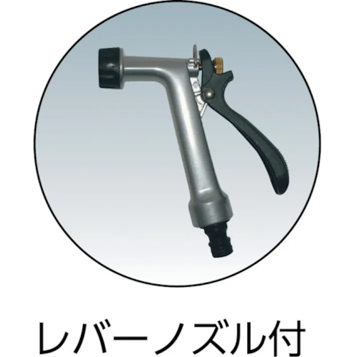 【CAINZ-DASH】ハタヤリミテッド テツノホースリール(グリーン)21m防藻ホース レバーノズル グリーン HSA-20N-G【別送品】