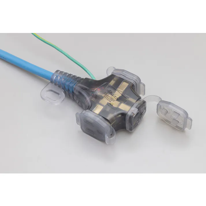 【CAINZ-DASH】ハタヤリミテッド 2P接地付延長コード 10m グレーブルー SX-103K-B【別送品】