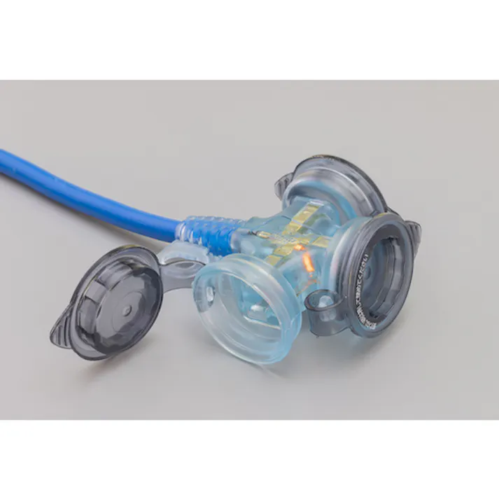 【CAINZ-DASH】ハタヤリミテッド 防雨型2P延長コード5m ブルー FX-053-B【別送品】