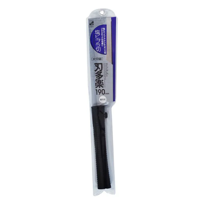 石鋸工業 刃多楽片刃鋸 塩ビ・プラ切用 190mm INK-0560 本体