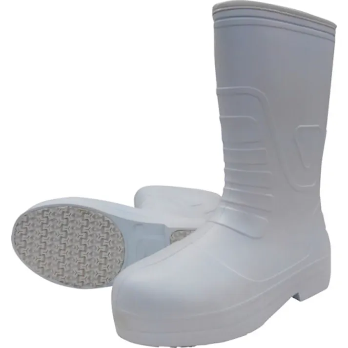 【CAINZ-DASH】喜多 柔らかいEVAラバー安全長靴 KR7030 ホワイト M(24.5~25.0) KR7030-WH-M【別送品】