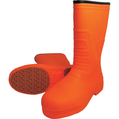【CAINZ-DASH】喜多 柔らかいＥＶＡラバー安全長靴　ＫＲ７０３０　オレンジ　ＬＬ（２６．５～２７．０） KR7030-ORA-LL【別送品】