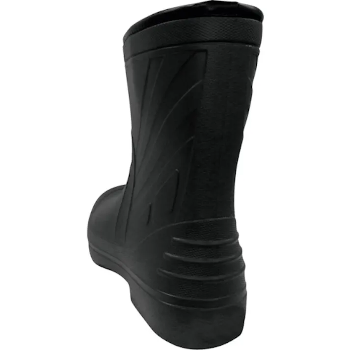 【CAINZ-DASH】喜多 柔らかいEVAラバー安全ショートブーツ KR7050 ブラック M(24.5~25.0) KR7050-BK-M【別送品】