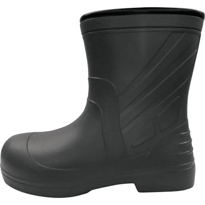 【CAINZ-DASH】喜多 柔らかいEVAラバー安全ショートブーツ KR7050 ブラック M(24.5~25.0) KR7050-BK-M【別送品】