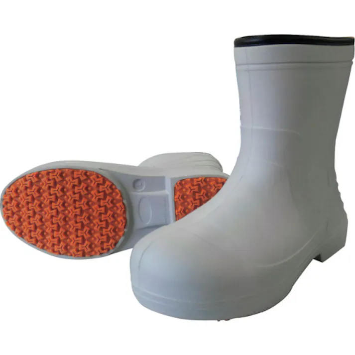 【CAINZ-DASH】喜多 柔らかいEVAラバー安全ショートブーツ KR7050 グレー LL(26.5~27.0) KR7050-GRY-LL【別送品】