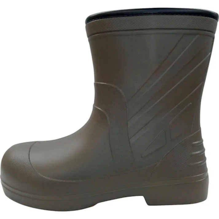 【CAINZ-DASH】喜多 柔らかいEVAラバー安全ショートブーツ KR7050 ブラウン L(25.5~26.0) KR7050-BR-L【別送品】