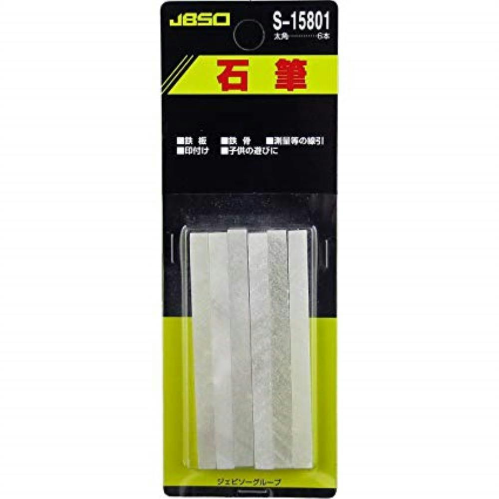 祥碩堂 JBSO 石筆 太角 S15801 6本入 チョーク・基準出し 祥碩堂 JBSO 石筆 太角 S15801 6本入 チョーク・基準出し