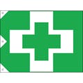 【CAINZ-DASH】日本緑十字社 安全衛生旗　９００×１３５０ｍｍ　布製 250012【別送品】