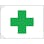 【CAINZ-DASH】日本緑十字社 安全旗（緑十字）　７００×１０５０ｍｍ　布製 250023【別送品】