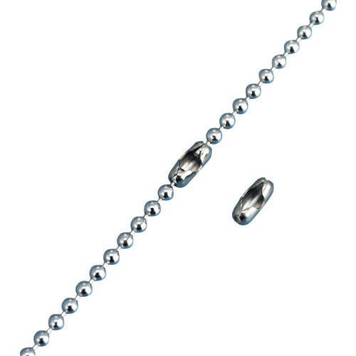 日本緑十字社 ボールチェーン用コネクター 金具03-S 2.3mmΦ用 100個組 ステンレス製 137031 バルブ表示板用取付金具 日本緑十字社 ボールチェーン用コネクター 金具03-S 2.3mmΦ用 100個組 ステンレス製 137031 バルブ表示板用取付金具