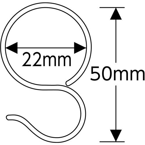 CAINZ-DASH】日本緑十字社 パイプ用フック 金具10 19mmΦ用 内径