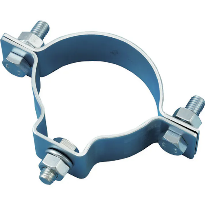 【CAINZ-DASH】日本緑十字社 ポール用標識取付金具(片面表示用) 金具60S 適合径:60.5mmΦ スチール製 137601【別送品】