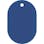 【CAINZ-DASH】日本緑十字社 小判札（無地札）　小判札４５－ＢＬ　青　４５×３０ｍｍ　スチロール樹脂 200015【別送品】