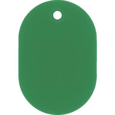 【CAINZ-DASH】日本緑十字社 小判札（無地札）　緑　６０×４０ｍｍ　スチロール樹脂 200022【別送品】