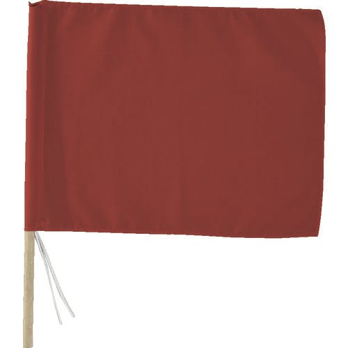 CAINZ-DASH】日本緑十字社 手旗 赤 300（450）×420mm 綿＋