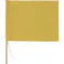 【CAINZ-DASH】日本緑十字社 手旗 黄 300(450)×420mm 綿+木製棒 245003【別送品】