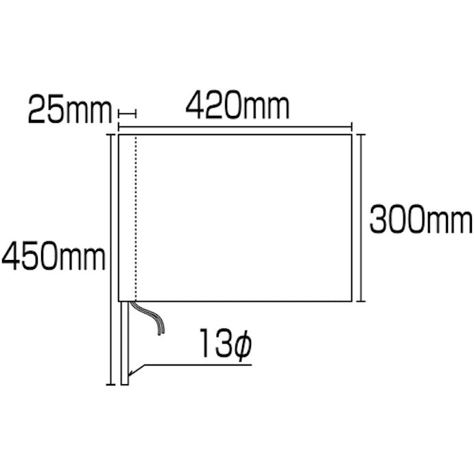 【CAINZ-DASH】日本緑十字社 手旗　緑　３００（４５０）×４２０ｍｍ　綿＋木製棒 245002【別送品】