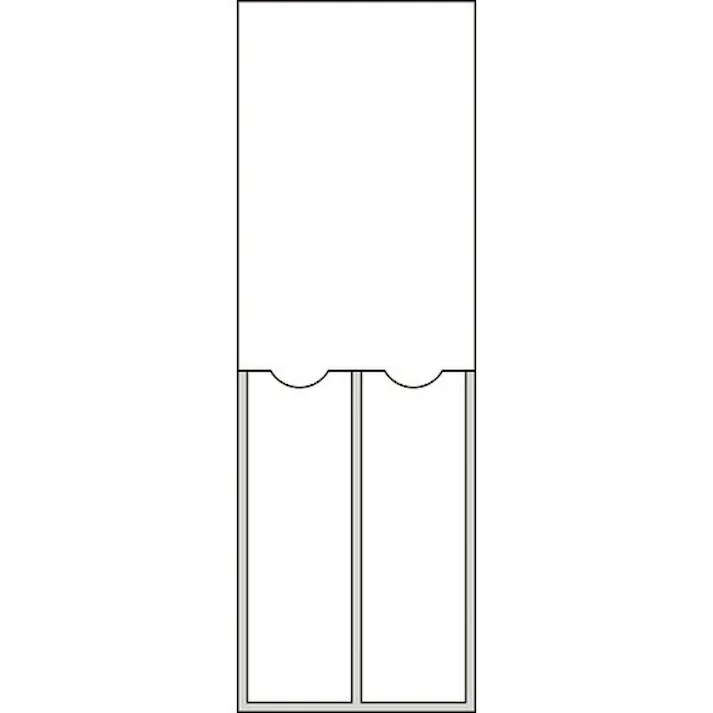 【CAINZ-DASH】日本緑十字社 責任者氏名標識 白無地タイプ 2名用 名220 150×50mm 名札差込式 エンビ 046220【別送品】