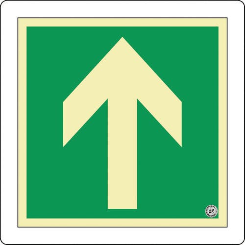 日本緑十字社 中輝度蓄光避難誘導標識 ↑矢印 床13 300×300mm 床用 消防認定品 070013 非常用標識 日本緑十字社 中輝度蓄光避難誘導標識 ↑矢印 床13 300×300mm 床用 消防認定品 070013 非常用標識