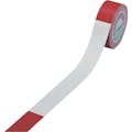 【CAINZ-DASH】日本緑十字社 バリケードテープ（標識テープ）　赤／白　ＢＴ－３８　３８ｍｍ幅×５０ｍ　非粘着タイプ 147002【別送品】
