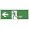 【CAINZ-DASH】日本緑十字社 避難誘導標識 ←非常口 FA-306 120×360mm エンビ 065306【別送品】