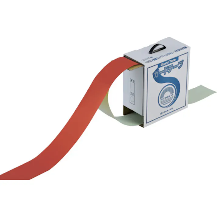 【CAINZ-DASH】日本緑十字社 ガードテープ(ラインテープ) 赤 GT-101R 100mm幅×100m 屋内用 148134【別送品】