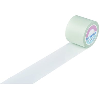 【CAINZ-DASH】日本緑十字社 ガードテープ（ラインテープ）　白　ＧＴ－１０１Ｗ　１００ｍｍ幅×１００ｍ　屋内用 148131【別送品】