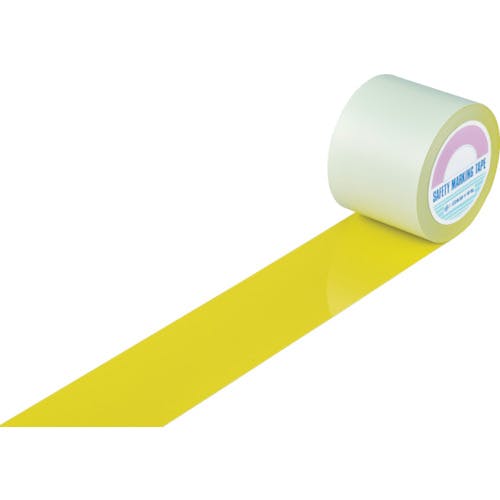 CAINZ-DASH】日本緑十字社 ガードテープ（ラインテープ） 黄 ＧＴ－１０２Ｙ １００ｍｍ幅×２０ｍ 屋内用 148153【別送品】  梱包用品 ホームセンター通販【カインズ】