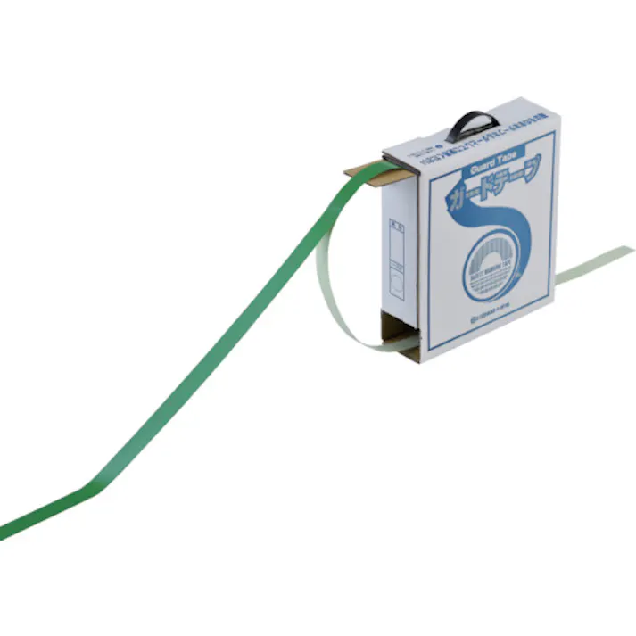 【CAINZ-DASH】日本緑十字社 ガードテープ(ラインテープ) 緑 GT-251G 25mm幅×100m 屋内用 148012【別送品】