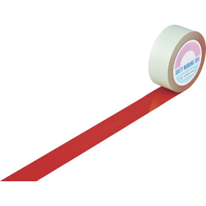 【CAINZ-DASH】日本緑十字社 ガードテープ（ラインテープ）　赤　ＧＴ－５０１Ｒ　５０ｍｍ幅×１００ｍ　屋内用 148054【別送品】
