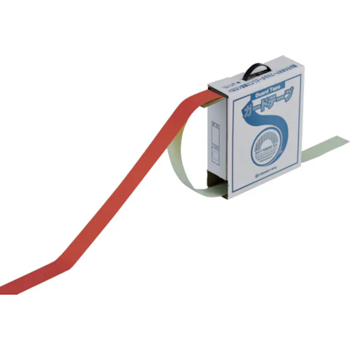 【CAINZ-DASH】日本緑十字社 ガードテープ(ラインテープ) 赤 GT-501R 50mm幅×100m 屋内用 148054【別送品】