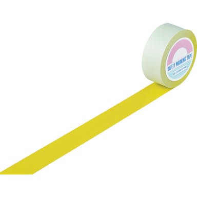 【CAINZ-DASH】日本緑十字社 ガードテープ（ラインテープ）　黄　ＧＴ－５０２Ｙ　５０ｍｍ幅×２０ｍ　屋内用 148073【別送品】