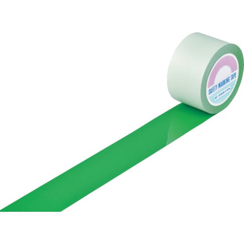 緑十字 ガードテープ(ラインテープ) 緑 GT-751G 75mm幅×100m 屋内用 148092 - 3