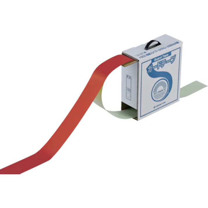 【CAINZ-DASH】日本緑十字社 ガードテープ(ラインテープ) 赤 GT-751R75mm幅×100m 屋内用 148094【別送品】