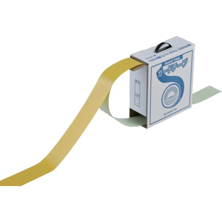 【CAINZ-DASH】日本緑十字社 ガードテープ(ラインテープ) 黄 GT-751Y 75mm幅×100m 屋内用 148093【別送品】